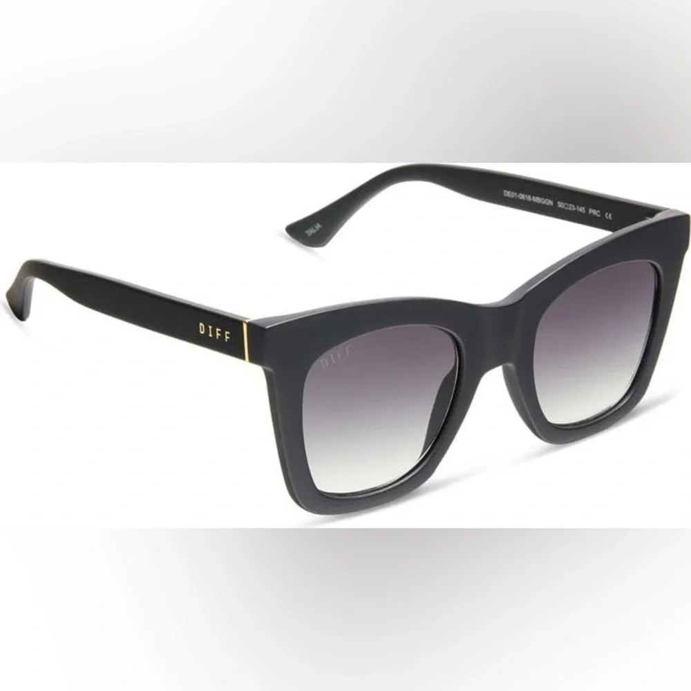 DIFF Black DIFF EYEWEAR Rhys Sunglasses - Picture 2 of 8